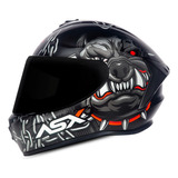 Capacete Asx Draken Bull Cyber Cachorro Pitbull Pite Bul