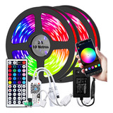 Kit Fita Led Rgb 5050 Wifi Colorida 20m Com Fonte