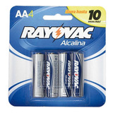 Pila Alcalina Aa  blister X 4 Rayovac