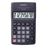 Calculadora De Bolsillo Casio Hl-815l 8 Digitos Pila Aa Color Negro