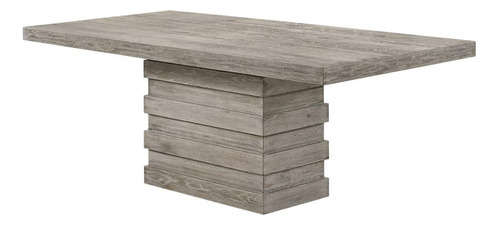 Acme Faustine Mesa De Comedor Rectangular De Madera En Robl.