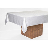 Toalha De Mesa Retangular Karsten 6 Lugares Sienna Branco