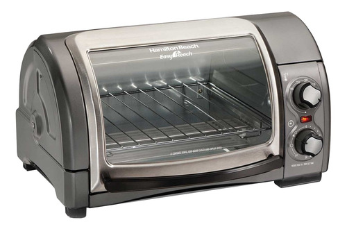 Forno De Bancada Elétrico Hamilton Beach Easy Reach 31334 12l Prata 127v