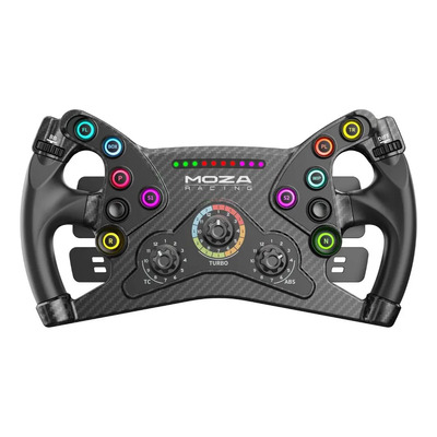 Volante Aro Simulador Moza Racing KS GT Wheel 300mm. Estilo Formula\u002FGT Con Levas Magnéticas, Doble Embrague Y Botones RGB. Compatible Ecosistema Moza PC | Envío gratis