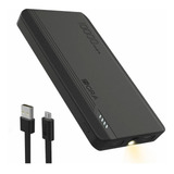 Power Bank Batería Portátil 10.000mah Reales Cargador Gar140 Color Negro