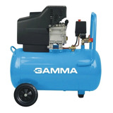Compresor De Aire Eléctrico Portátil Gamma G2850ar Monofásico 50l 2.5hp 220v 50hz Celeste