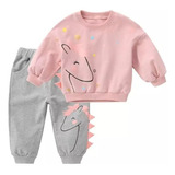 Conjunto De Roupas Warm Unicorn Baby Girl Para Academia Fria