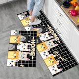 Alfombra Doble Cocina Antideslizante Piso Entrada De Baño 