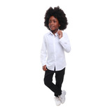 Roupa Social Infantil Menino Camisa Branca Calça  1 Ao 8 