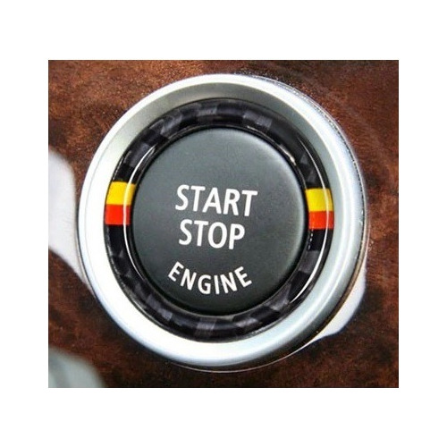 Aro Embellecedor Carbón Botón Start Stop Emblema Bmw X1 E84