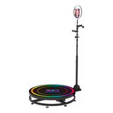 Plataforma Giratoria 360 Luz Photobooth Camara Video 100cm