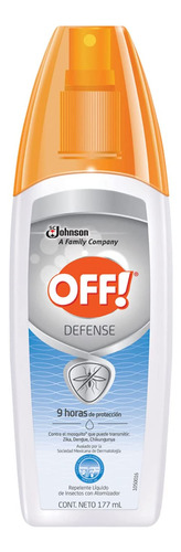 Off Repelente Defense Spray 177 Ml, Pack Of 1