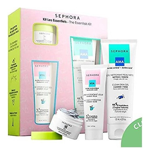 Sephora Colección El Kit Esencial: Limpiar La Piel Del Gel,