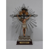 Estatua Del Cristo Del Milagro De Salta - 21 Cm - Resina 