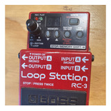 Pedal De Efecto Boss Loop Station Rc-3  Rojo