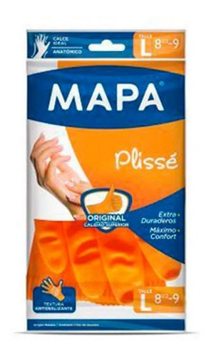 Guante Afelpado Mapa Plisse Mediano (cod 2877)