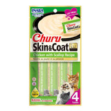 Churu Skin Coat Sabor Chicken Scallop Para Gatos 4 Tubos