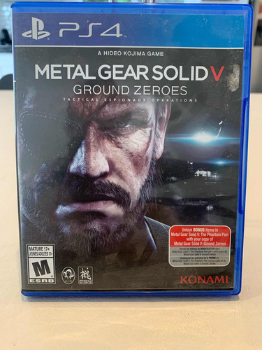 Juego De Ps4 Metal Gear Solid V Ground Zeroes