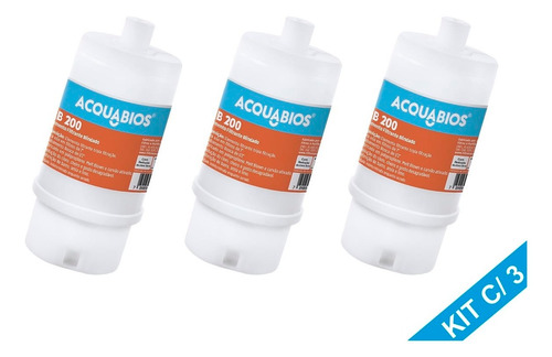 Kit 3 Refil Filtro 3m Aqualar Ap200 Fit200 Aquaplus200 Ab200