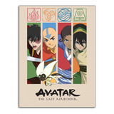 Cuadros Retablos Avatar La Leyenda De Aang Anime 20x30cms