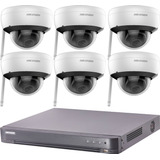 Kit Seguridad Ip Hikvision Dvr 8 Ch + 6 Camaras Wifi 2mp