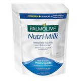 Kit 6 Sabonete Líquido Palmolive Nutri-milk Refil 200ml