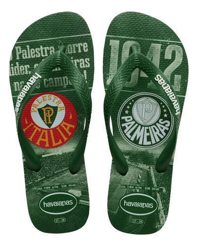 Chinelo Havaianas Juvenil Unisex Times Palmeiras Original