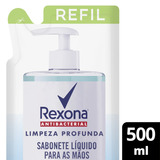 Sabonete Líquido Rexona Limpeza Profunda Refil Sabonete Líquido Antibacterial Limpeza Profunda Para As Mãos 1 Litro Em Líquido 500 Ml