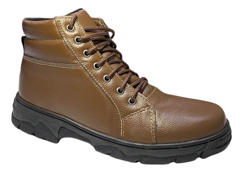 Bota Botina Coturno Adventure Lançamento Couro Legitimo Ofer