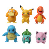 6 Unids/set Pokemon Pikachu P Anime Juguetes