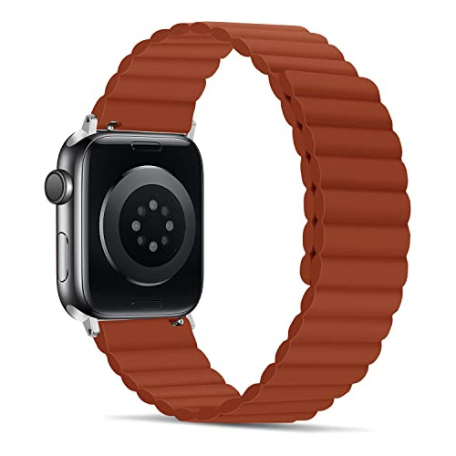 Malla Para Apple Watch All Series 38/40/41mm Magnetic Red