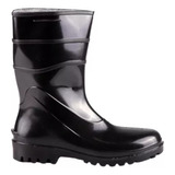 Bota Galocha Pvc Limpeza Faxina Limpar Antiderrapante Preta 