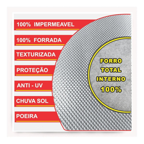 Capa Para Cobrir Carro = Forrada Total Impermeável Proteção