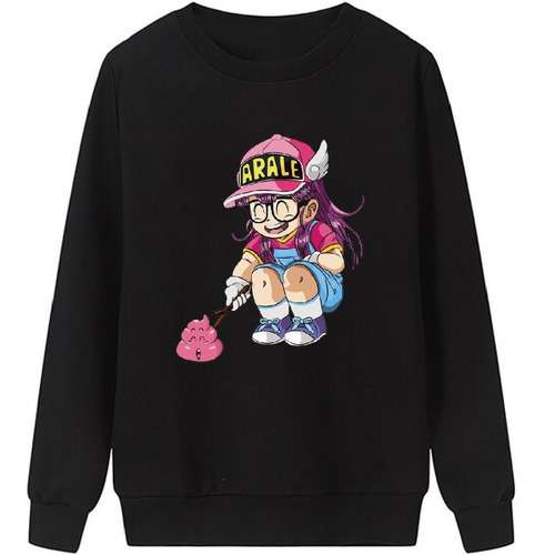 Blusa Moletom Gola Careca Masculino Arale Anime Forte Coco