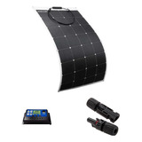 Kit 1 Painel Solar Flexível 160w + Controlador + Plug Mc4
