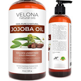 Aceite De Jojoba - 8 Onzas (con Bomba) | 100% Puro Y Natura.