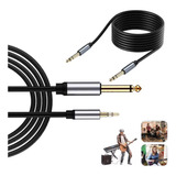 Instrumento Musicales Guitarra Eléctrica Bajo Audio Cable 8m