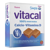 Simple Vitacal: Calcio + Vit D X 480gr - Sabor Dulce De Leche