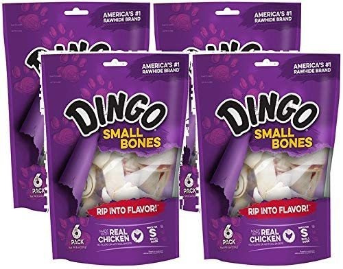 Dingo 95005 Huesos De Perro Pequeños De Piel Cruda Blanca, 6