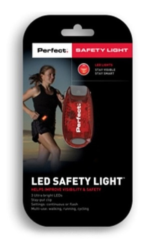 Luz Led Roja Portatil De Seguridad Para Correr Running Trial