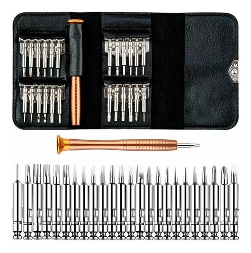 Kit 25 Chave Ferrament Torx Fenda Y Abrir Celular Manutenção