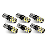 Kit 6 Luces Led T10 Cola De Pescado 5w  Canbus