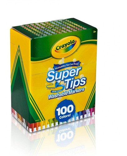 Crayola 100 Super Tips Plumines Plumones Original Importados