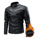 Moda Pu Motociclista Biker Bomber Termica Casual Rompeviento