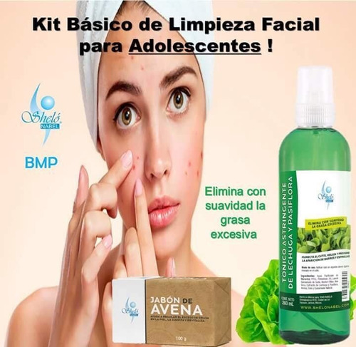 Limpieza Facial Adolescentes-astringente Y Jabón De Avena