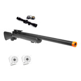 Airsoft Rifle Sniper M24 Storm Rossi + Luneta 4x32 Fxr