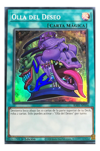 Olla Del Deseo Súper Raro Yu-gi-oh! Original Konami