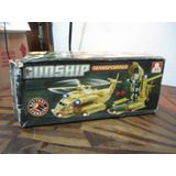 Brinquedo Anos 80- Helicoptero Gunship Transforme -no Estado