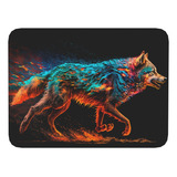 Mouse Pad Lobo Arte De Animales - 17cm X 21cm D4