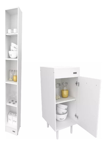 Combo Cocina Columna 1,80 Mt+bajo Mesada De 40 Cm Melamina